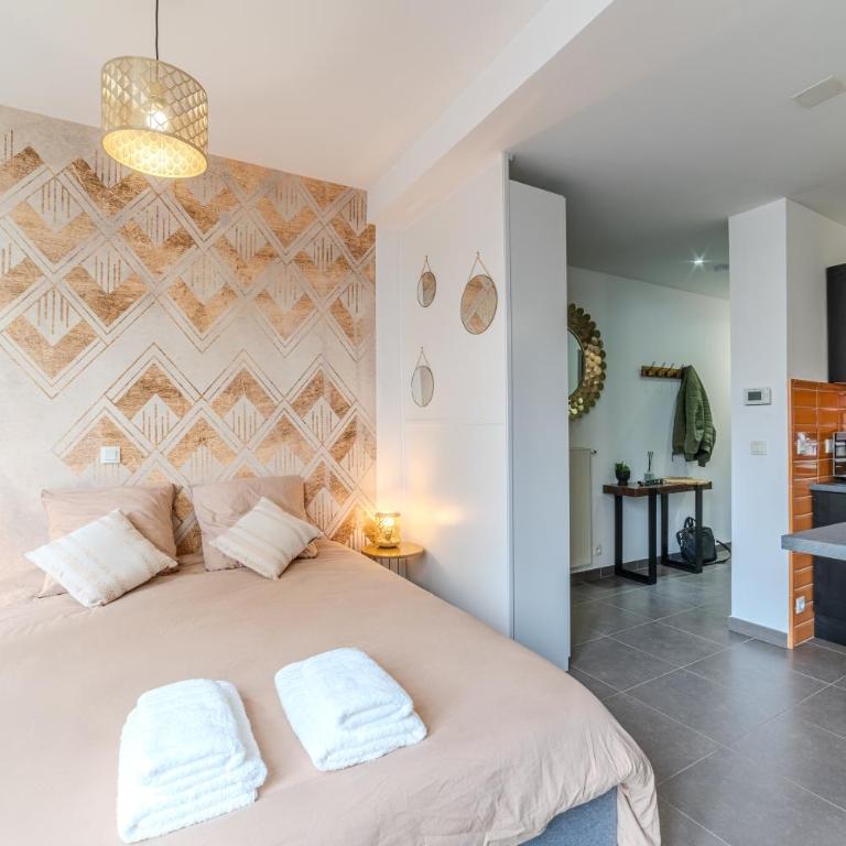 Studio Caucase - Centre-ville Saint Étienne proximité parking - One-Bedroom Apartment - 7