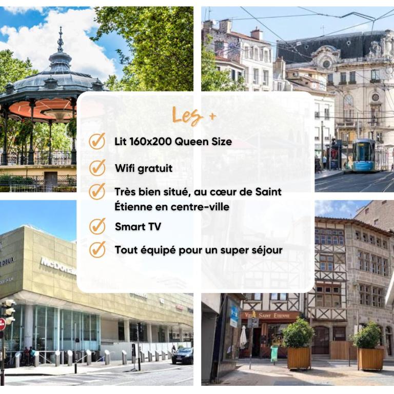 Studio Caucase - Centre-ville Saint Étienne proximité parking - One-Bedroom Apartment - 3