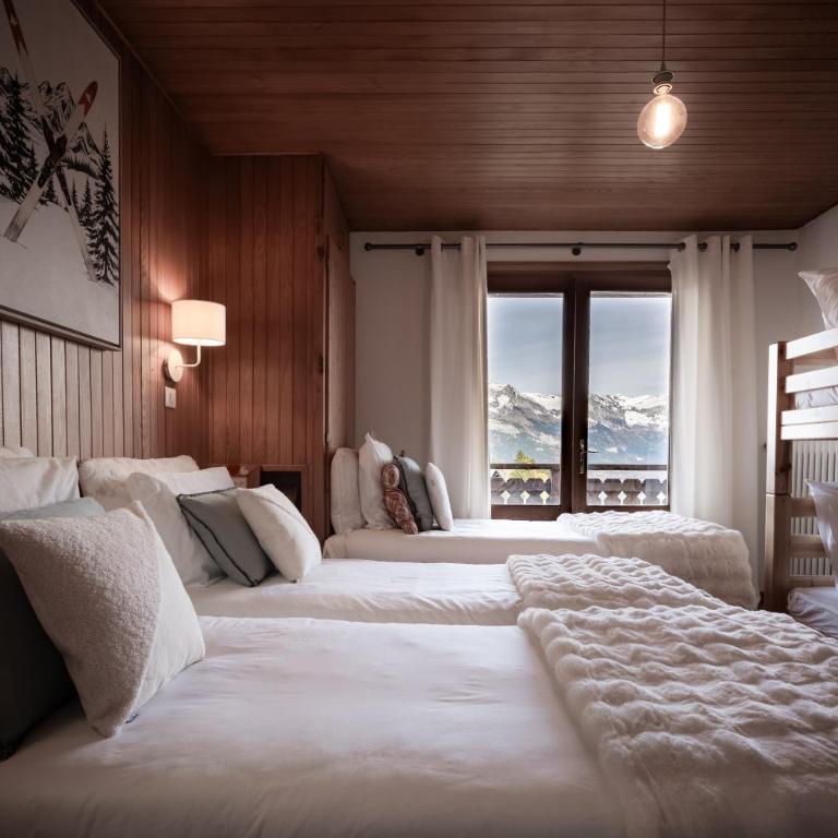 Appartement 10 personnes au pied des pistes vue Mont Blanc - Appartement avec Vue sur la Montagne - 4