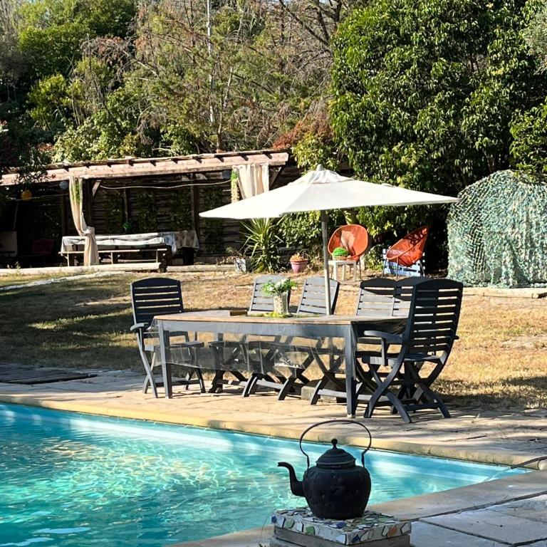 LE BONHEUR AVEC PISCINE ET JARDIN - Maison 2 Chambres - 24
