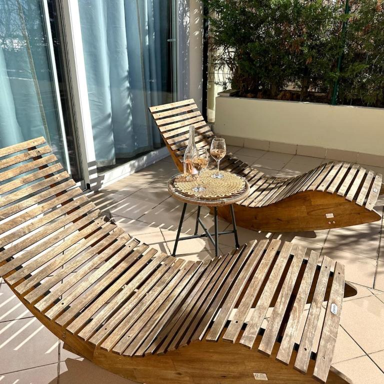 Skyline Mer & Monaco - Terrasse - Parking - AC - Two-Bedroom Apartment with Sea View - 29