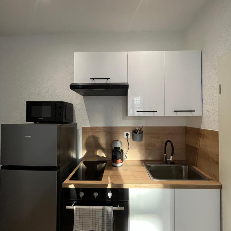 Le 13 - Petit F2 rénové Mulhouse centre - stationnement gratuit - Apartamento de 1 dormitorio - 4