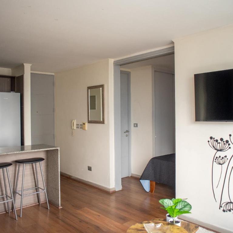 Apartartment 2 Bedrooms Suite Macul Metro Fully Equipped - Two-Bedroom Apartment with Terrace - 5