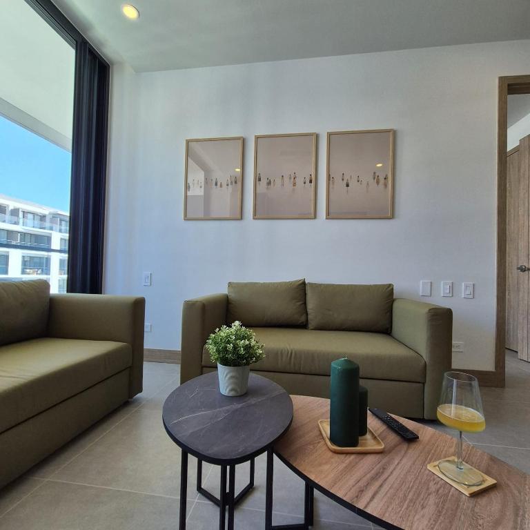 Apartamento moderno con vista al mar y piscinas 1 habitación con balcón en Manzanillo,Cartagena - One-Bedroom Apartment - 22
