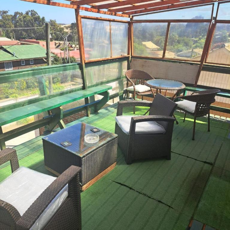 Cabaña recinto Super vista, WIFI con terraza2 - One-Bedroom House - 1