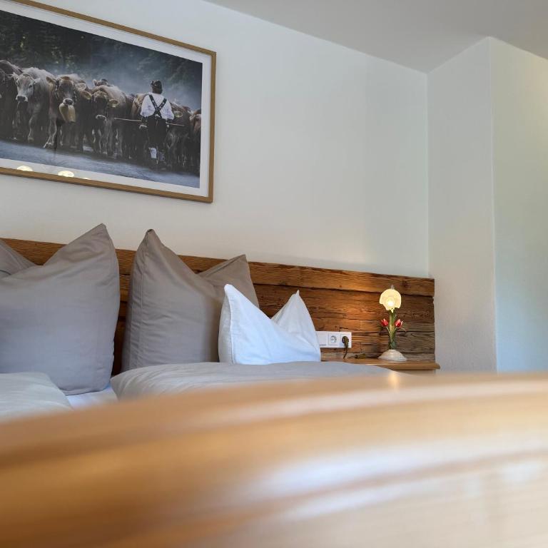 DAS BISCHOF - 5 exklusive Ferienwohnungen und 1 Doppelzimmer - 4x mit privater Zirben Sauna - Semmelservice & Hindelang PLUS - Doppelzimmer mit Balkon - 5