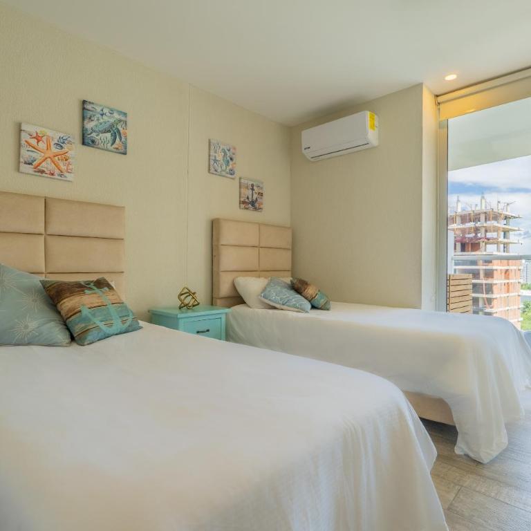 Dominique 1101 - Espectacular Apto con Jacuzzi - Two-Bedroom Apartment with Balcony - 41