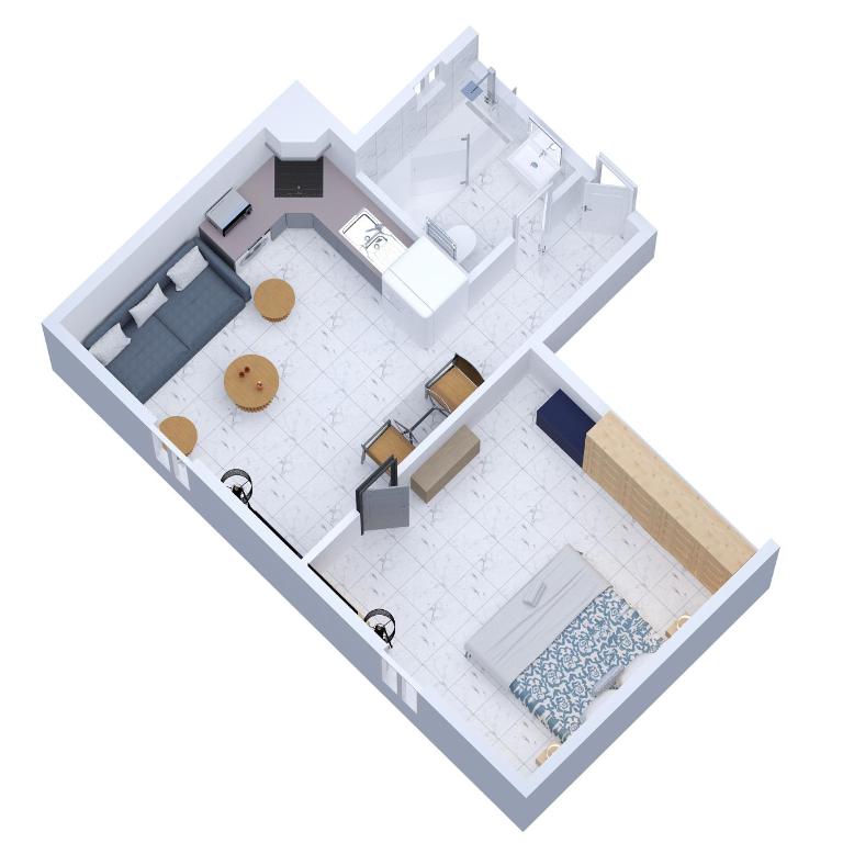 Le Mas d'Angeline-Vue mer panoramique, jardin partagé, parking, voiture indispensable, route étroite et pentue, à 10 min de Monaco - One-Bedroom Apartment with shower - with sea view - 42