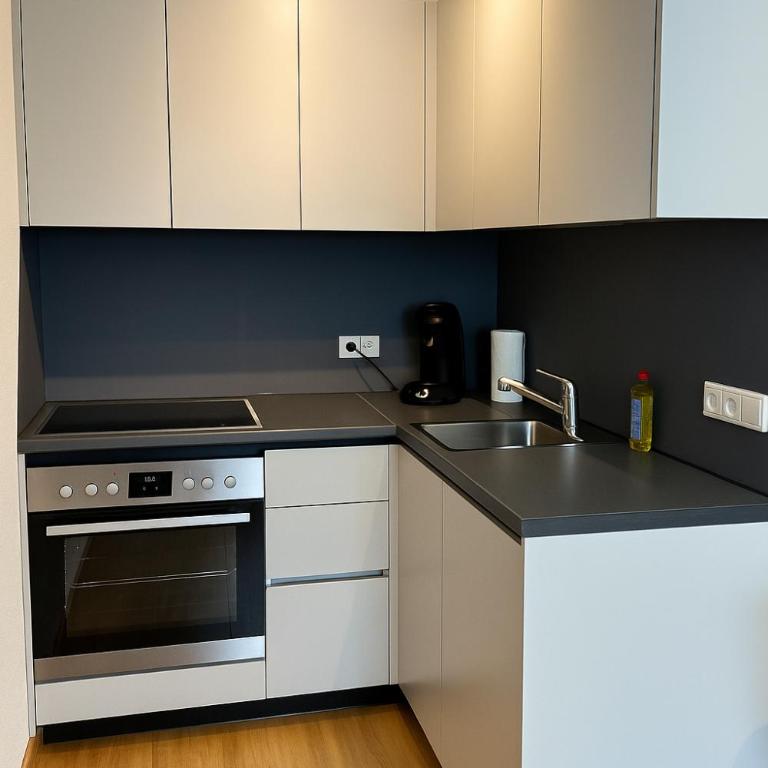 Allgäu Suites - Innenstadt, Schlafzimmer, Küche, Parkplatz möglich, Dachterrasse - Appartamento Suite - 10