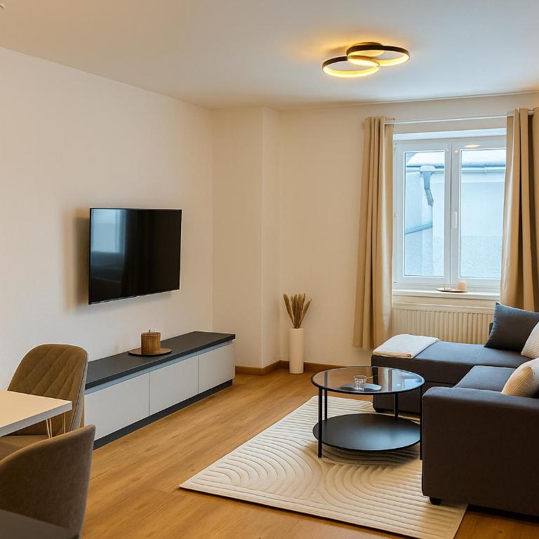 Allgäu Suites - Innenstadt, Schlafzimmer, Küche, Parkplatz möglich, Dachterrasse - Appartamento Suite - 8