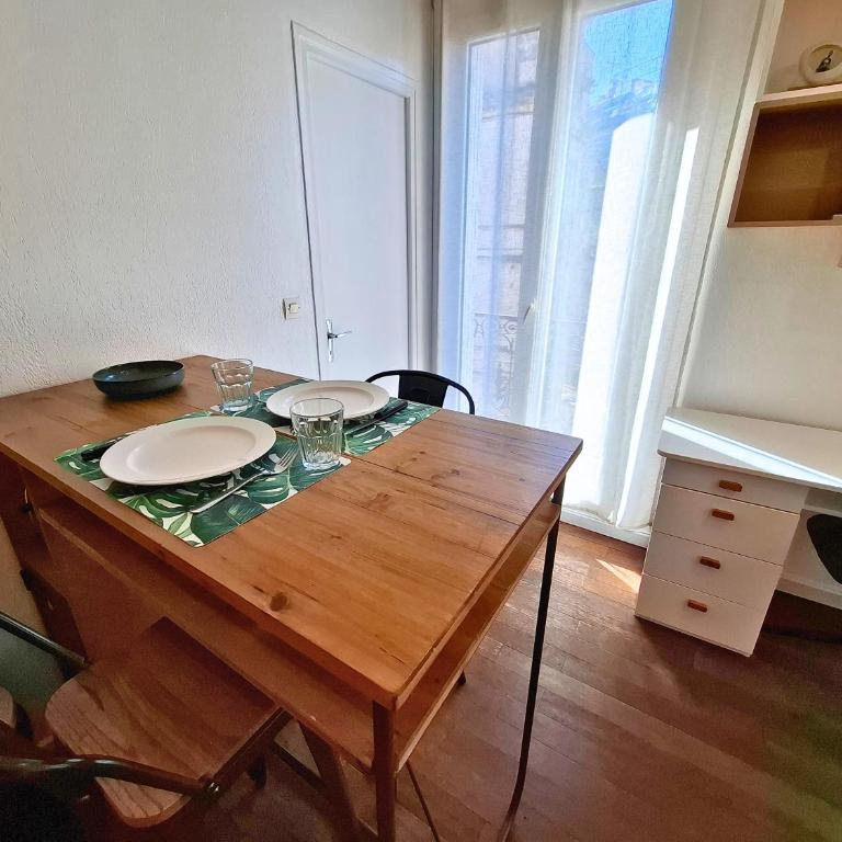 T2 calme avec CLIM & WIFI - Gare St-Roch à 50m - Apartment mit 1 Schlafzimmer - 15
