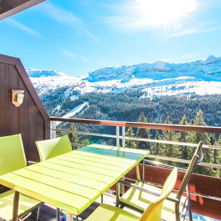Residence Terrasses Eos, T2 48m2 Sud, Vue Montagne, avec Cheminee, Parking, Piscine - Appartement 1 Chambre avec Balcon et Vue sur les Montagnes - 17