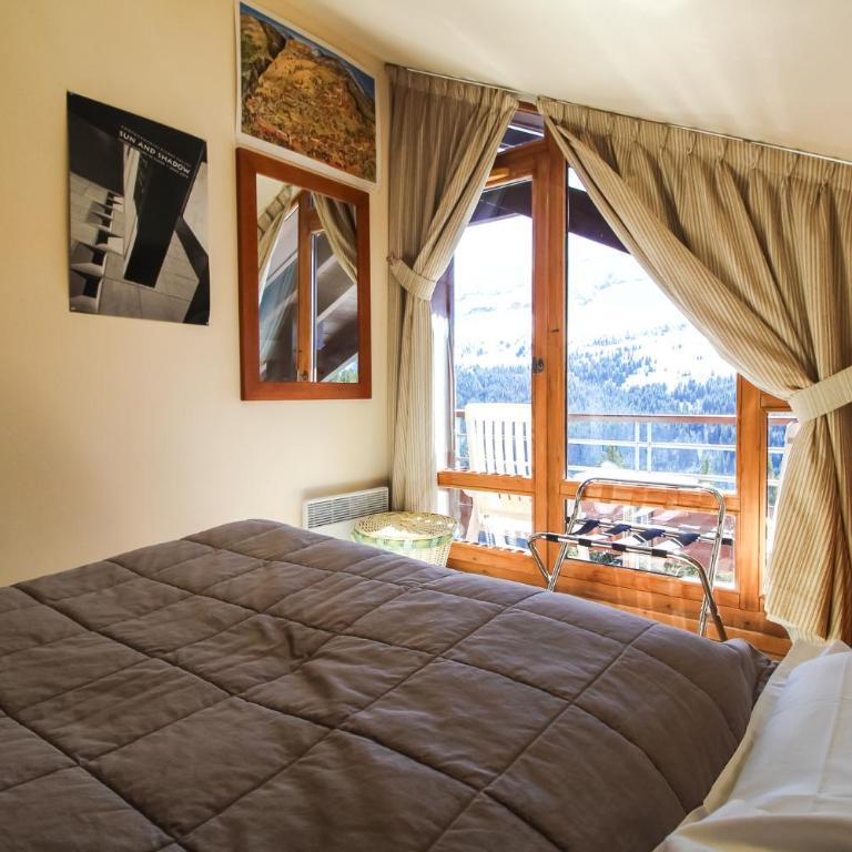 Residence Terrasses Eos, T2 48m2 Sud, Vue Montagne, avec Cheminee, Parking, Piscine - Appartement 1 Chambre avec Balcon et Vue sur les Montagnes - 52