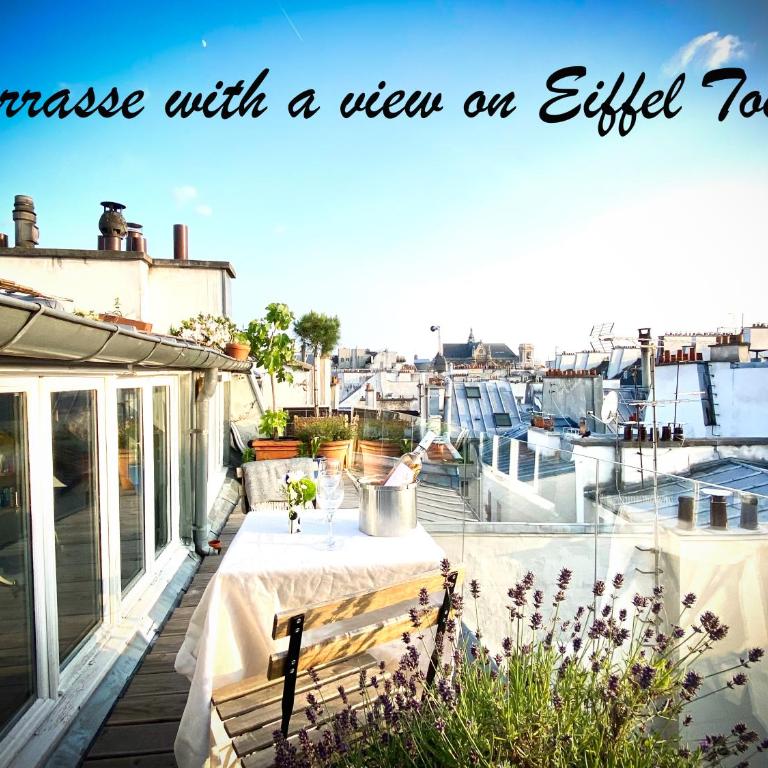 Penthouse with Terrasse and view on Eiffel tower - Three-Bedroom Apartment - 1