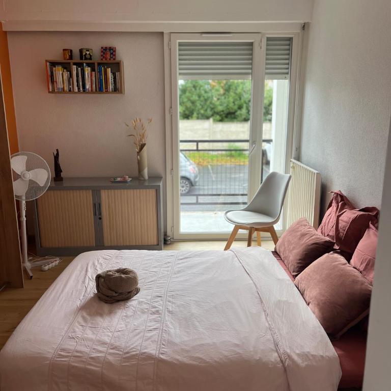 Chambre calme & lumineuse avec balcon Cauderan - Chambre Double avec Balcon - 2