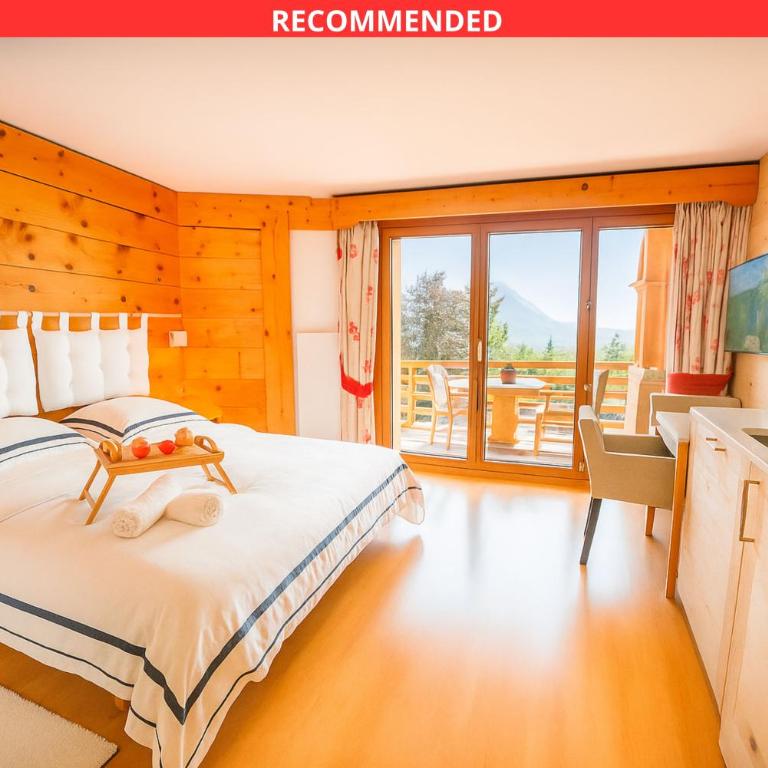 Clouds Studio Alpin Luxury View and Pool - Apartment mit 1 Schlafzimmer, Balkon und Bergblick - 30