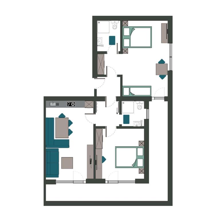 Haus Fidelis Riml - Apartment mit 2 Schlafzimmern (5 Erwachsene) - 7