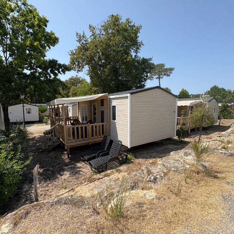 Mobil-home 2ch - Cap Ferret - Terrasse couverte - Chalet 2 Chambres - 2