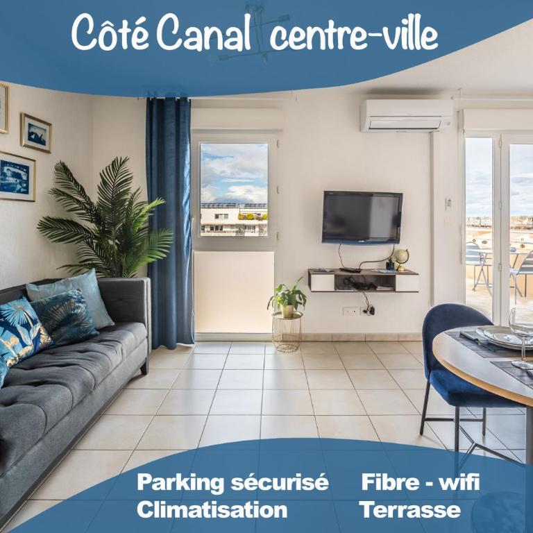 Appartement "Côté canal", Terrasse , Climatisation , parking privé - Appartamento con 1 Camera da Letto - 1
