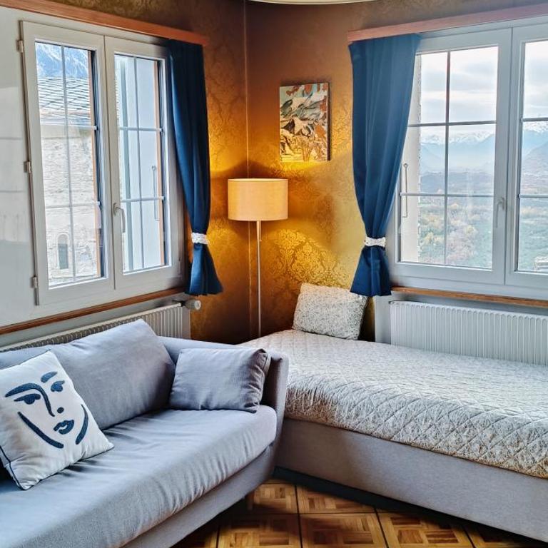 Casa Jenini - Wohnung im Patrizierhaus neben Schloss Leuk - Apartment mit 2 Schlafzimmern - 4