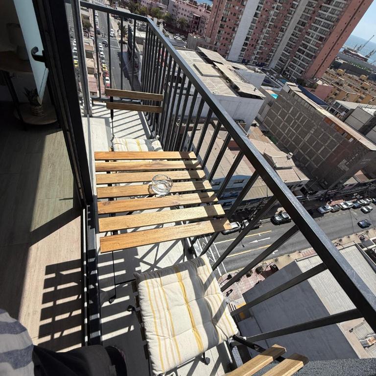 Acogedor Departamento en pleno centro de Antofagasta, hasta 4 personas, 1D 1B 1 sofá cama - One-Bedroom Apartment with Balcony and City View - 3