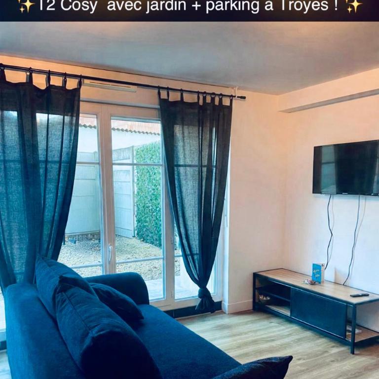T2 Cosy avec jardin et parking gratuit à Troyes - Apartment mit 1 Schlafzimmer - 1