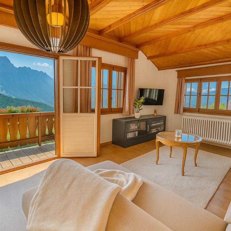 Chalet spa avec terrasses et vue panoramique - Apartment mit 2 Schlafzimmern - 12