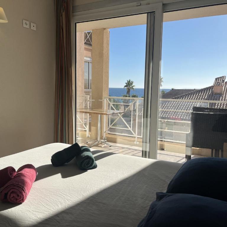 CAP HERMES 312, T2,3, 40m2 clim, parking, piscine - Appartement 2 Chambres avec Terrasse et Vue sur la Mer - 16