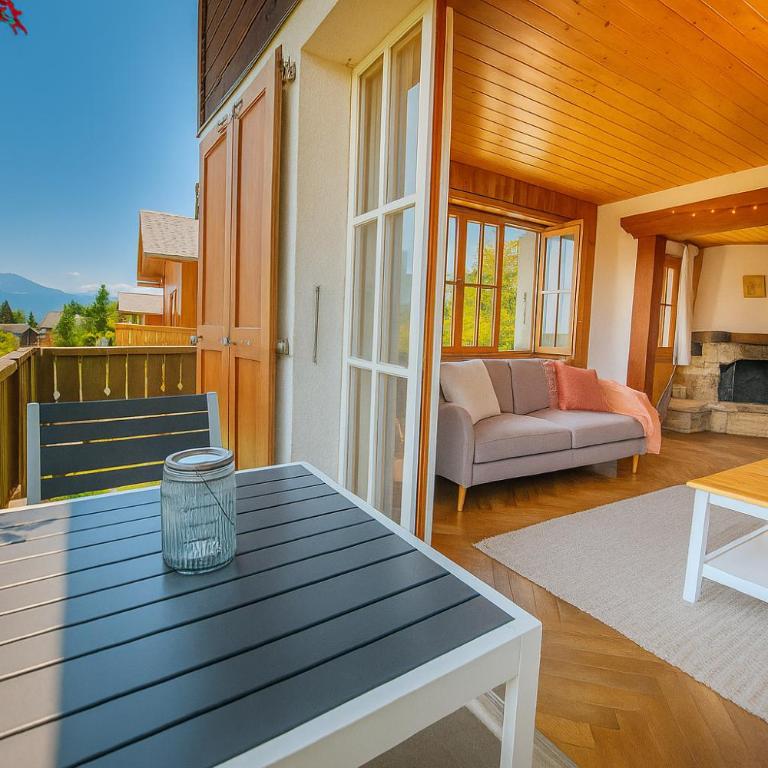 Chalet spa avec terrasse et vue alpine - Apartment mit 2 Schlafzimmern mit Balkon und Terrasse - 2