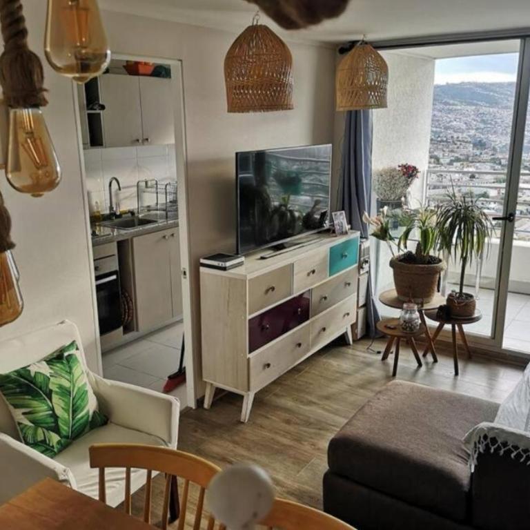 Depto Valparaíso con Vista al Mar y a la Bahía de Valparaíso - Single Room - 11