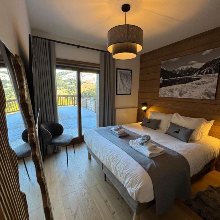 Magnifique 4 pièces de luxe pour 6 personnes - vue exceptionnelle - idéal pour une famille ou des amis - proche des pistes - Méribel Mottaret - Apartment mit 3 Schlafzimmern und Bergblick - 1