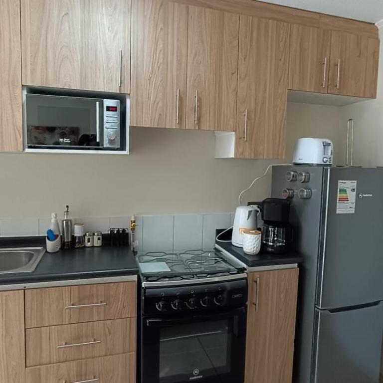 Depto en condo, 2D 1B, aire estacionamiento, full - One-Bedroom Apartment - 8