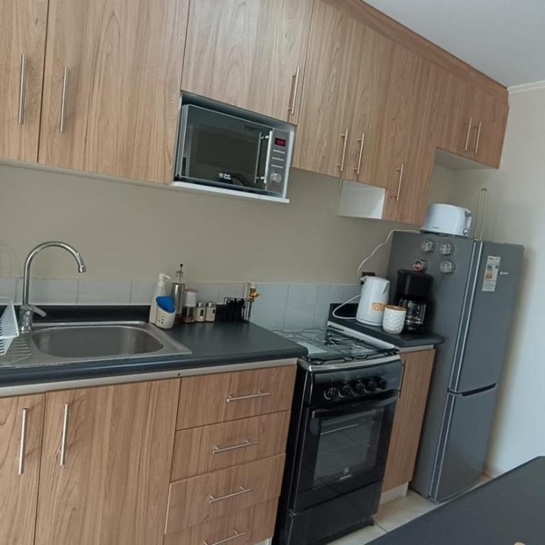Depto en condo, 2D 1B, aire estacionamiento, full - One-Bedroom Apartment - 24
