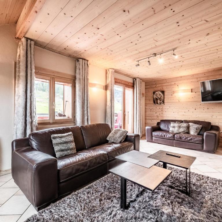 Appartement Duplex au Cœur des Gets - 3 Chambres, 3 SDB, Proche Pistes et Commerces, Garage Privé - FR-1-671-80 - Apartment - 10