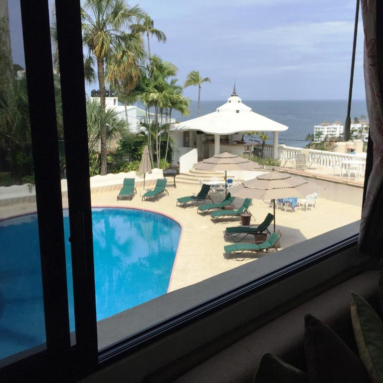 Villa Guitarron gran terraza vista espectacular 6 huespedes piscina gigante - Villa con vistas al mar - 26