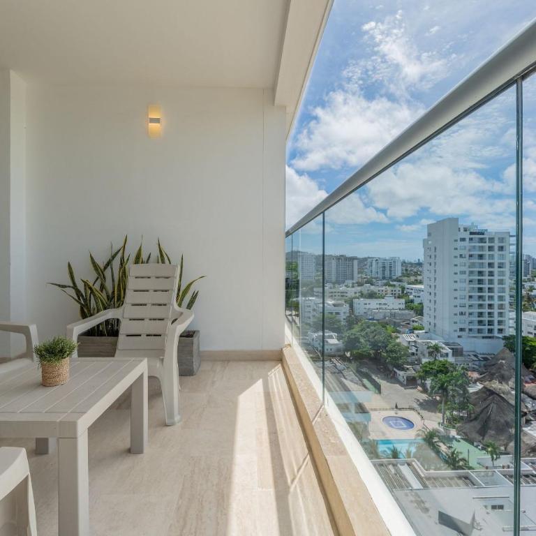 Condominio exclusivo nuevo frente al mar Cartagena Beach - Apartamento de 1 dormitorio con balcón y vistas al mar - 26