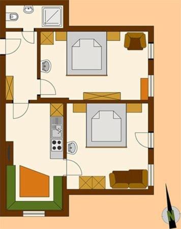 Ferienwohnungen Lechthaler - Apartment mit 2 Schlafzimmern und Balkon - 5