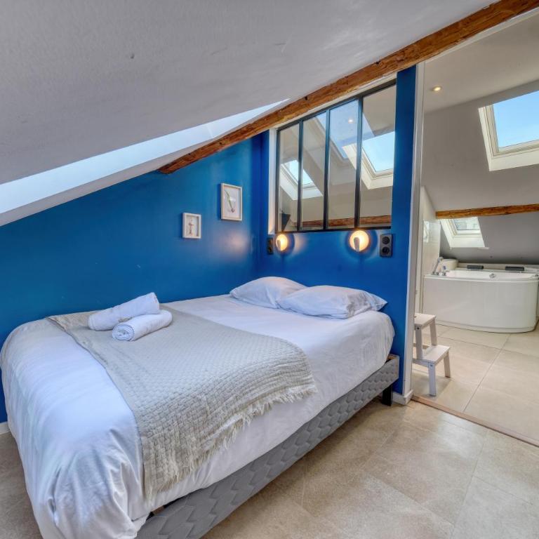 Suite & Spa - Jacuzzi - Sauna - Studio avec Baignoire Spa - 11