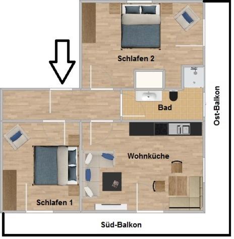 Ferienwohnungen Pfanzelter - Ferienwohnung mit Bergblick - 2