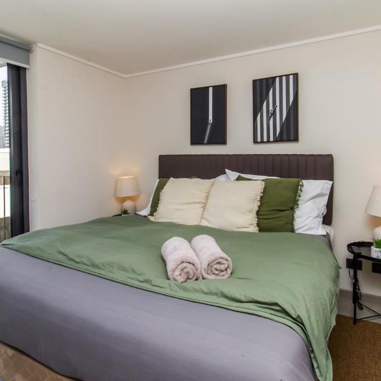 Confort y Estilo cerca e Metro Irarrázaval - Two-Bedroom Apartment - 33