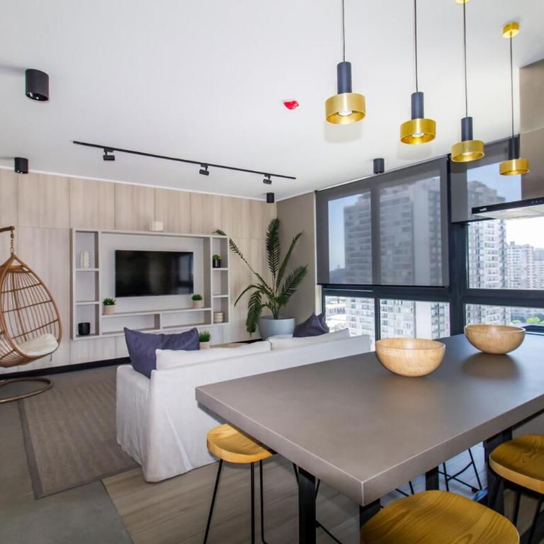 Confort y Estilo cerca e Metro Irarrázaval - Two-Bedroom Apartment - 46