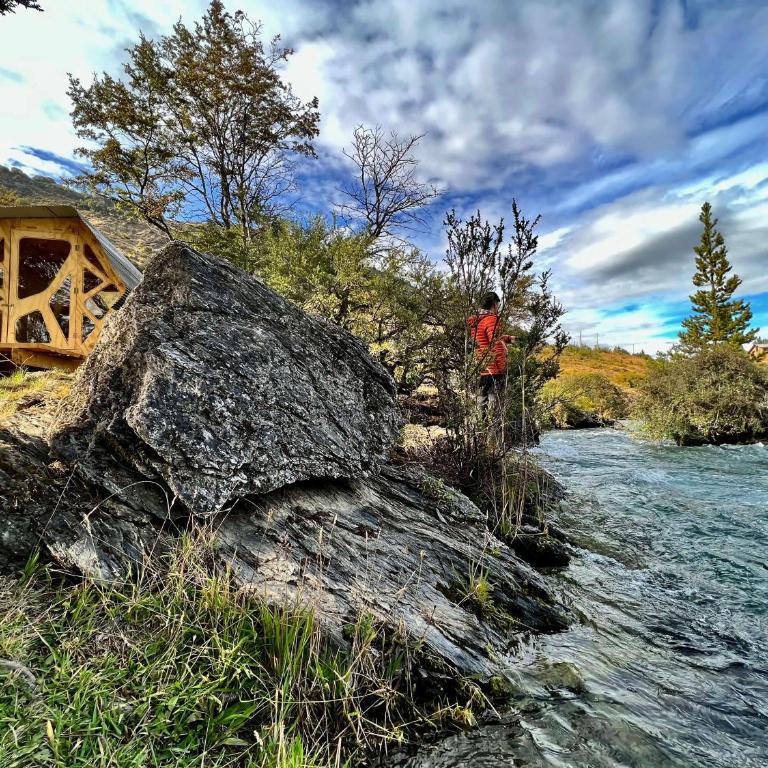 Surí refugios Aquasol, Carretera Austral, Cochrane - Double or Twin Room with Lake View - 2