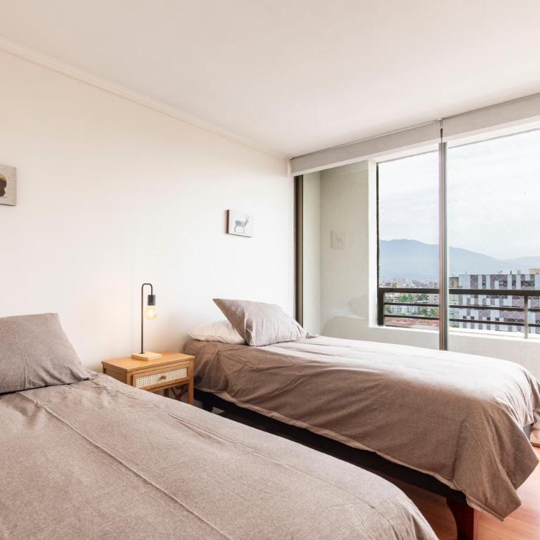 Costanera Center - vistas, metro, parking mm275 - Two-Bedroom Apartment with Balcony and Terrace - 14