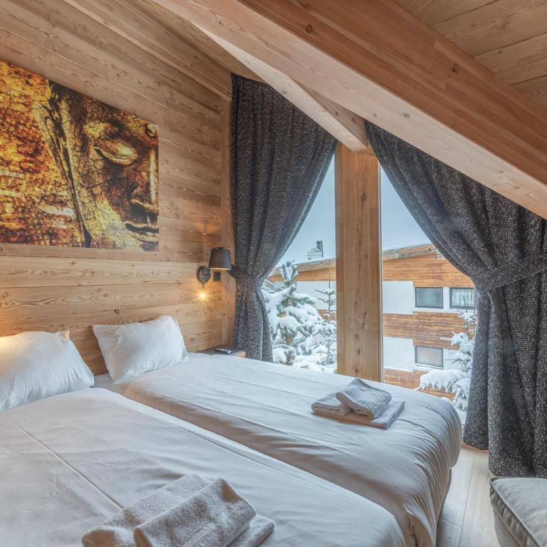 Alpe d'Huez Houses - Sarenne - Grand standing pour 4ou5 Sauna Fitness Babyfoot - Appartement 2 Chambres Deluxe avec Balcon - 44