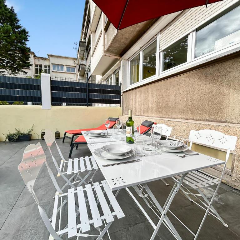 Escale marine à deux pas du sable, terrasse privée - One-Bedroom Apartment with Sea View - 25