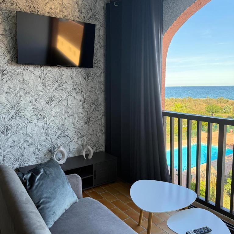 Appartement vue mer Saint Cyprien Plage - Two-Bedroom Apartment - 7