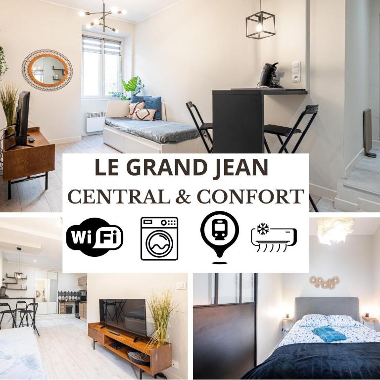 Le GRAND JEAN - CENTRAL PRES GARE ET TRAM - supermarchés - WIFI - 3 Person - Appartement 1 Chambre - 2
