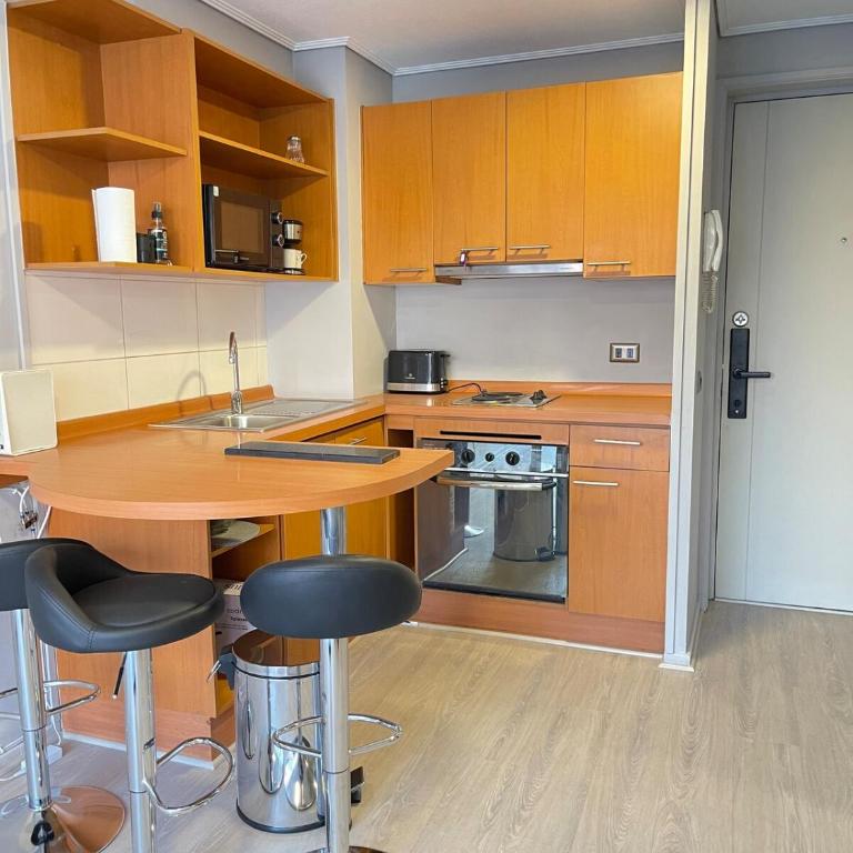 Iconic view of the Huérfanos Bridge, Santiago - Two-Bedroom Apartment - 19