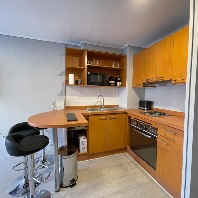 Iconic view of the Huérfanos Bridge, Santiago - Two-Bedroom Apartment - 20
