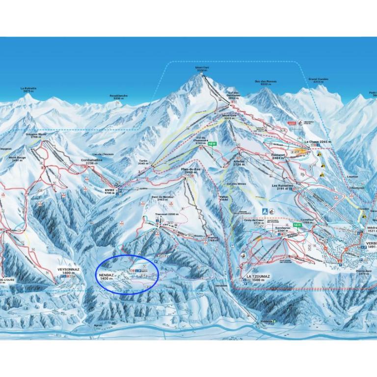 Les 5 Sapins - Ski In & Out - Haute-Nendaz - 4 Vallees - Parking - 8pers - Apartment mit Blick auf die Berge - 3